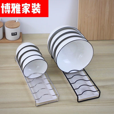 304不锈钢单层沥水碗碟架家用厨房收纳架碗筷沥水架置物架
