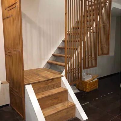 老榆木楼梯踏步板定做 北方榆木纯正老料尺寸可订做纯实木楼梯板
