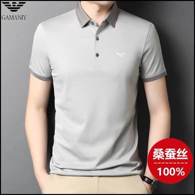 41173/乔奇·阿玛尼男装短袖t恤男夏季半袖男士刺绣polo衫爸爸装体恤衫