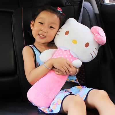 77025/汽车儿童安全带抱枕防勒脖护肩套保护套安全带辅助带保险带抱枕