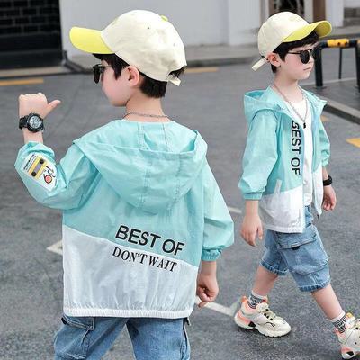 38667/男童防晒衣2021年新款帅气男孩轻薄款夏季中大儿童皮肤衣休闲外套