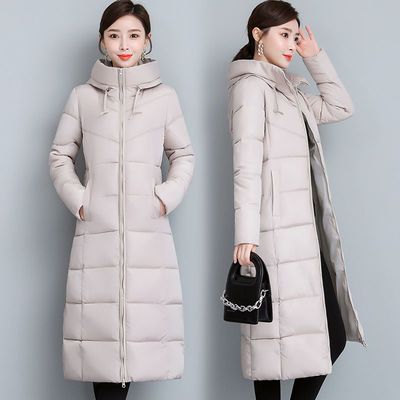 46566/棉衣女2021新款韩版女装中长款冬天衣服女外套大码棉服反季棉袄