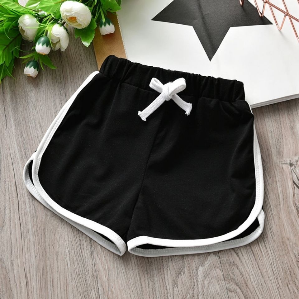 Summer children's clothing Korean version pure color girls' summer hot pants versatile women's treasure cotton shorts boys' comfortable Sports Shorts Girls