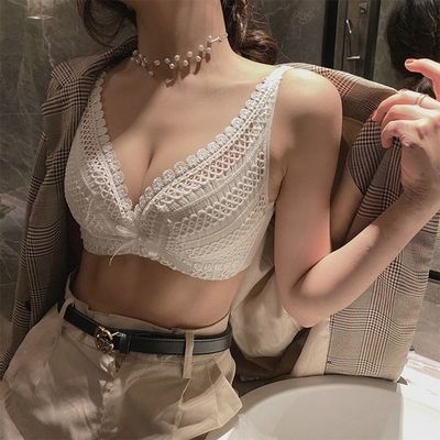 49913/暴走萝莉蕾丝内衣少女聚拢全罩杯收副乳上托调整型胸罩无钢圈文胸