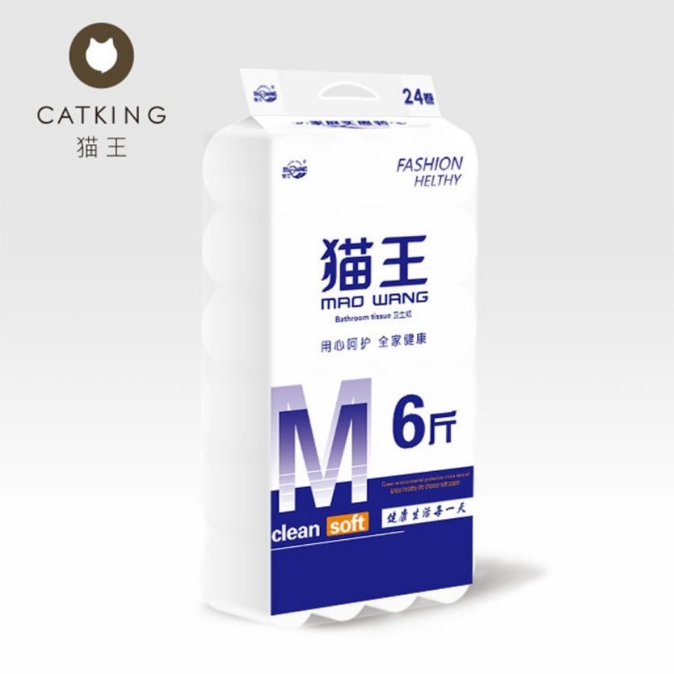 88597-猫王天然原生木浆卷筒纸母婴适宜家用厕所柔软细腻亲肤湿水不易破-详情图