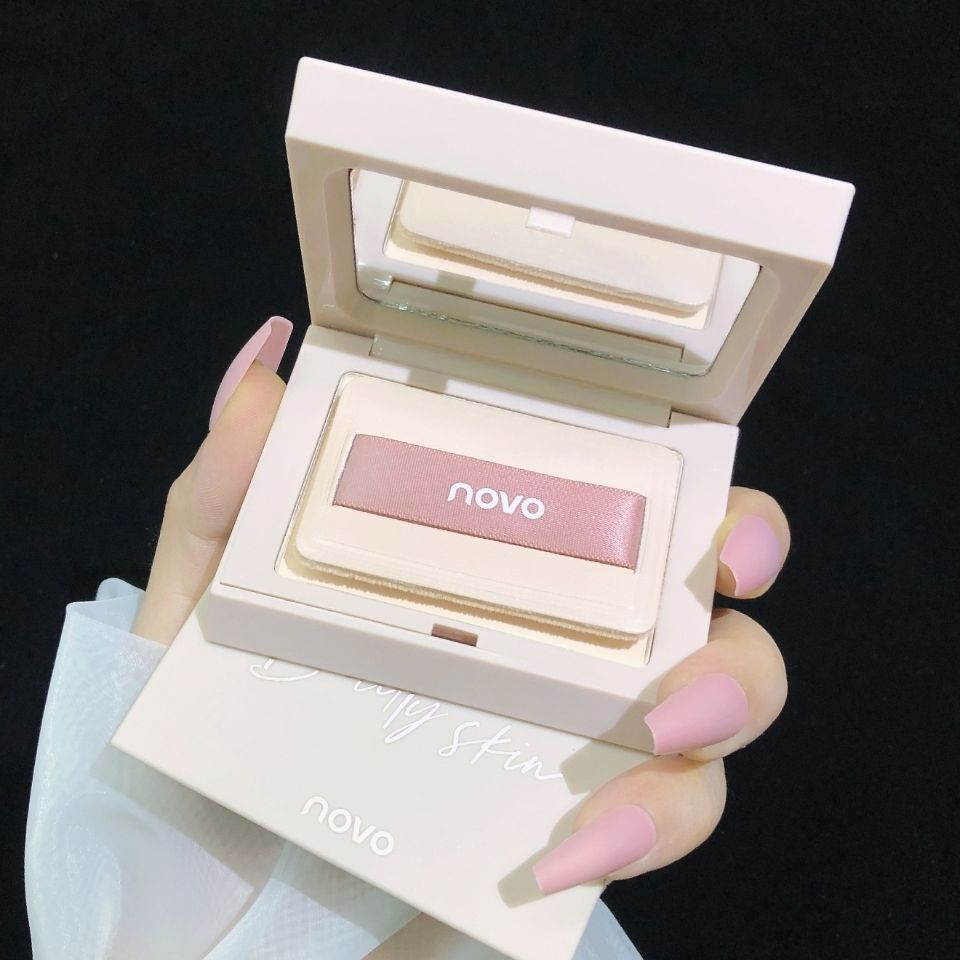 NOVO粉餅定妝粉防水防汗控油遮瑕持久不脫妝女學生乾粉散粉蜜粉