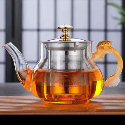 加厚耐热耐高温明火玻璃茶壶电磁炉不锈钢煮茶壶家用办公花茶具