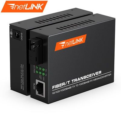 netLINK千兆光纤收发器单模单纤光电转换器加强款4100AB一对