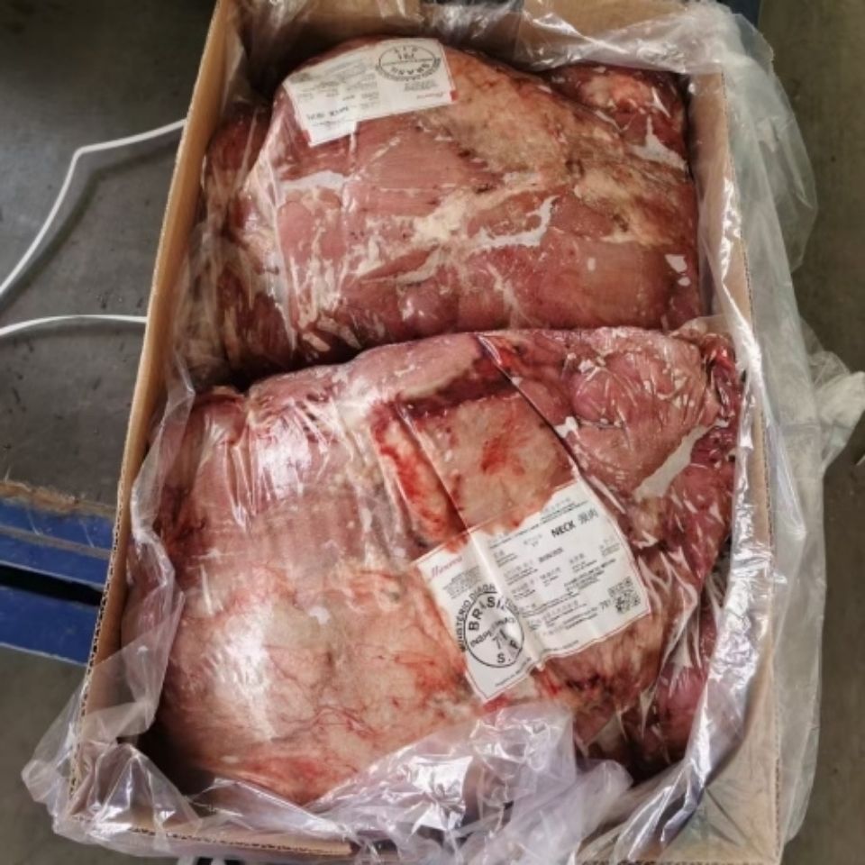 新鲜冷冻牛脖肉 生牛肉 纯干货不含水 50斤一箱 苏浙沪皖包邮