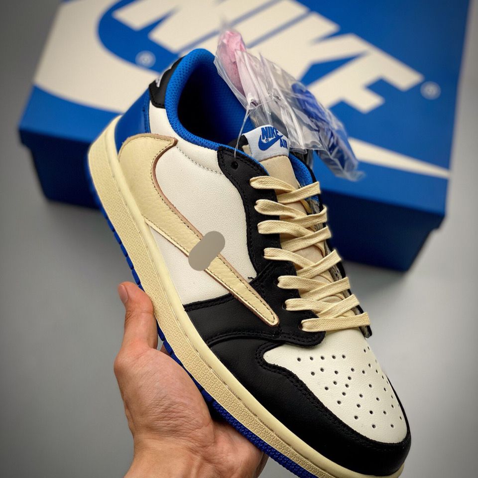 fg x ts x aj1 low三方联名倒钩低帮休闲板鞋