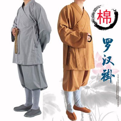 大卦僧衣僧服棉质罗汉褂男夏季短褂短套出家师父小褂和尚衣四季款
