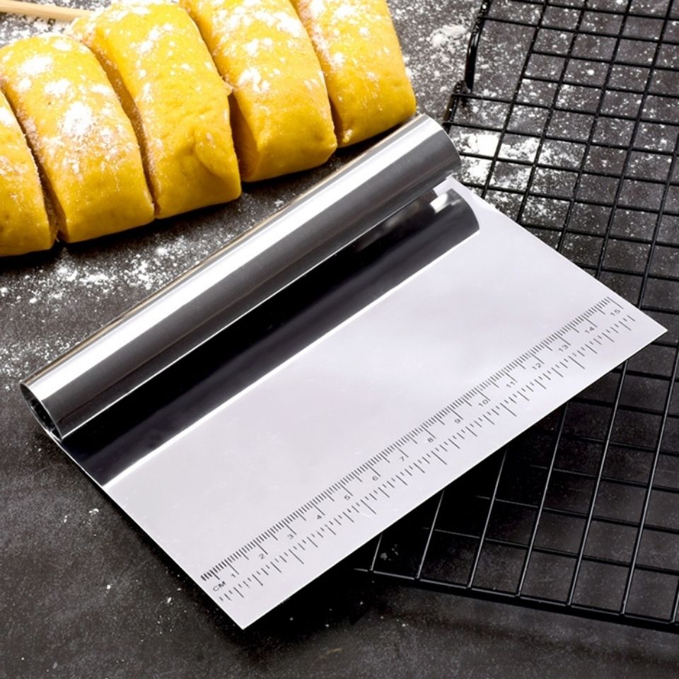 加厚不锈钢切面刀奶油刮面板刮刀面团分切刀煎饼大号刮板烘焙工具主图6