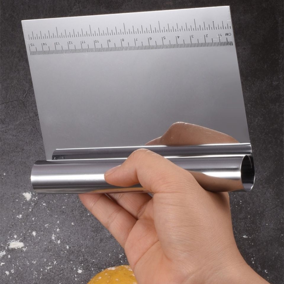 加厚不锈钢切面刀奶油刮面板刮刀面团分切刀煎饼大号刮板烘焙工具主图7