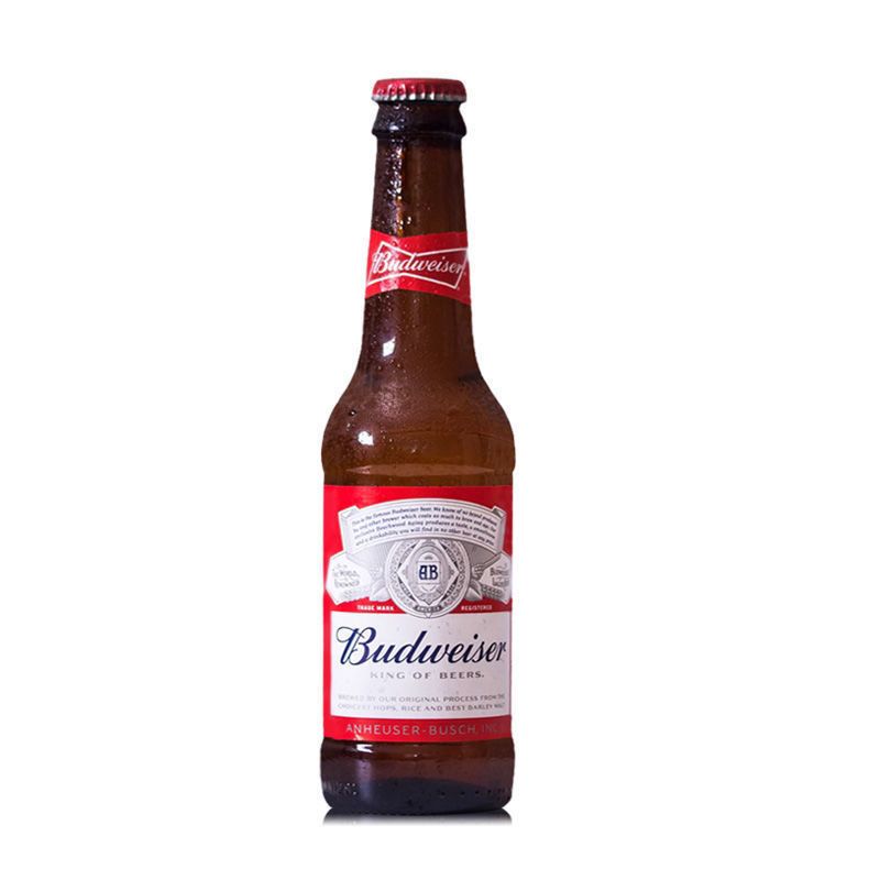 budweiser百威旋盖啤酒300ml24瓶装英国进口百威啤酒