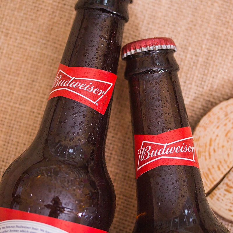 budweiser百威旋盖啤酒300ml24瓶装英国进口百威啤酒