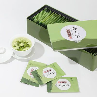 茉莉花茶2024新茶浓香型绿茶正宗四川特级飘雪茶叶独立小包装礼盒