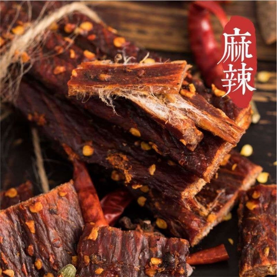 106055-正宗四川阿坝牛肉干风味风干超干特产五香辣内蒙古休闲小吃零食-详情图