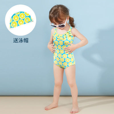 53869/儿童泳衣女童连体游泳衣宝宝中大童小女孩比基尼2021新款学生泳装