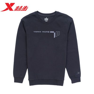 91496/特步卫衣男装圆领套头衫2021秋夏新学生休闲运动上衣979329920346