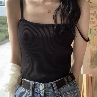 54799/【买一送一】小吊带背心女外穿夏季内搭美背白色上衣薄款法式【7月28日发完】
