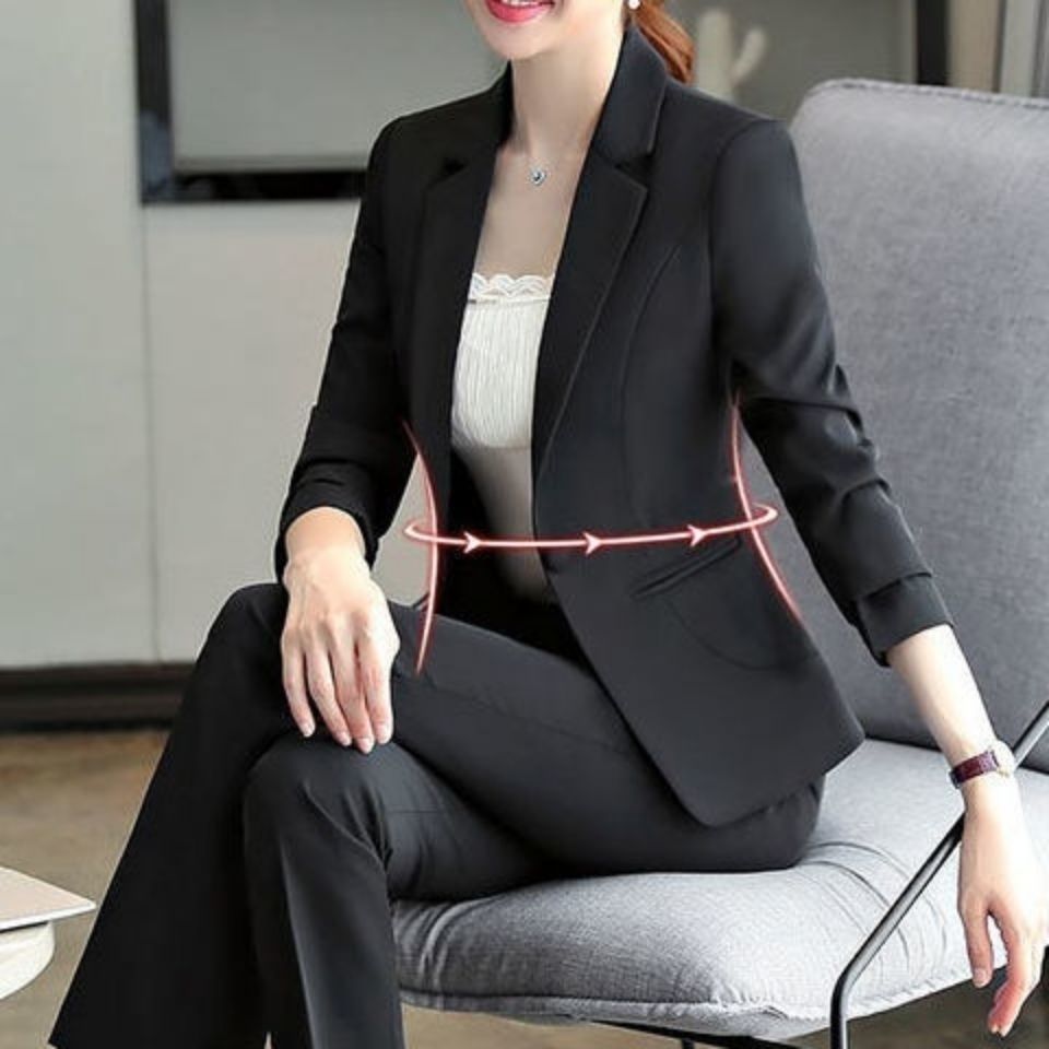 Slim small suit jacket women 2022 Korean version of the new thin short style slim temperament casual all-match suit jacket trendy