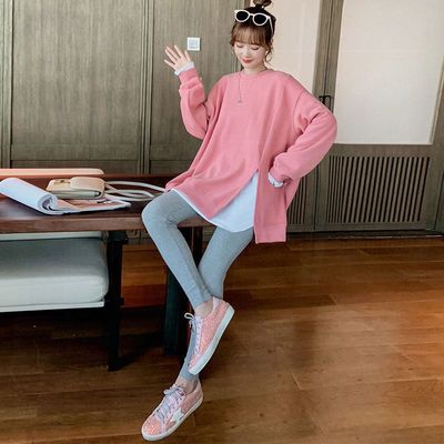 60729/休闲时尚套装女2021秋冬新款气质宽松显瘦T恤卫衣紧身裤两件套潮