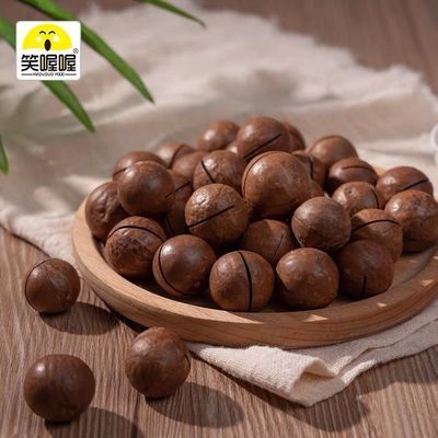 56819/笑喔喔罐装休闲零食坚果炒货茂仔严选系列400g夏威夷果