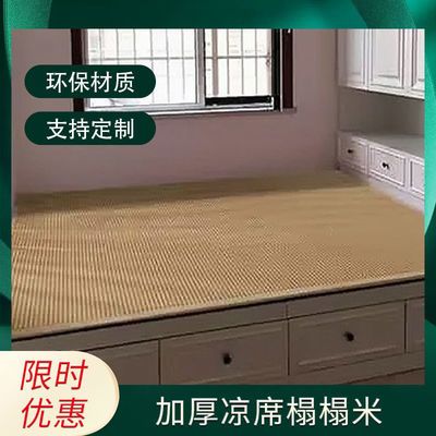 夏凉席空调席通用学生宿舍火炕榻榻米客厅卧室防滑凉席加厚可定制