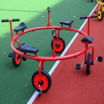 幼儿园三轮车儿童多人旋转脚踏车四人六人八人旋转车户外游乐玩具