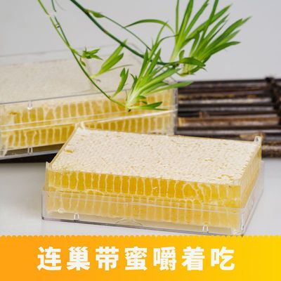 57842/蜂巢蜜盒装蜂蜜纯正天然蜂窝蜜农家自产土蜂蜜嚼着吃蜂巢蜜非野生