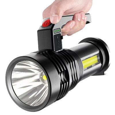 57634/led强光可充电手电筒家用应急多功能探照灯超亮户外远射超长续航