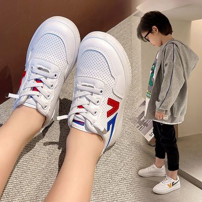 57090/2021年新款板鞋男孩宝宝春秋休闲鞋小白鞋女童鞋轻便薄款运动鞋潮