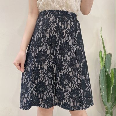 60804/2021秋冬新款性感高档半身裙超仙显瘦蕾丝气质中款均码包臀镂空