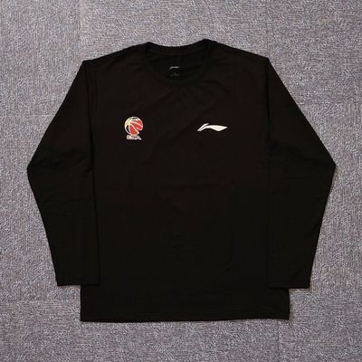 57439/春夏季NBA速干赞助版CBA长袖T恤衫男篮球服出场服热身投篮上衣潮