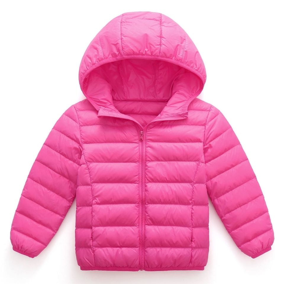 88556-21新款白鸭绒儿童羽绒服男童女童中大童轻薄款宝宝连帽外套亲子装-详情图