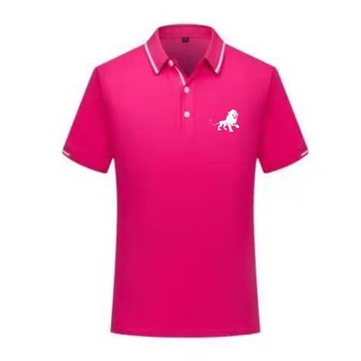 61860/七维五行旺运财大吉八月男女同款红色短袖polo衫套装夏天舒适亲肤