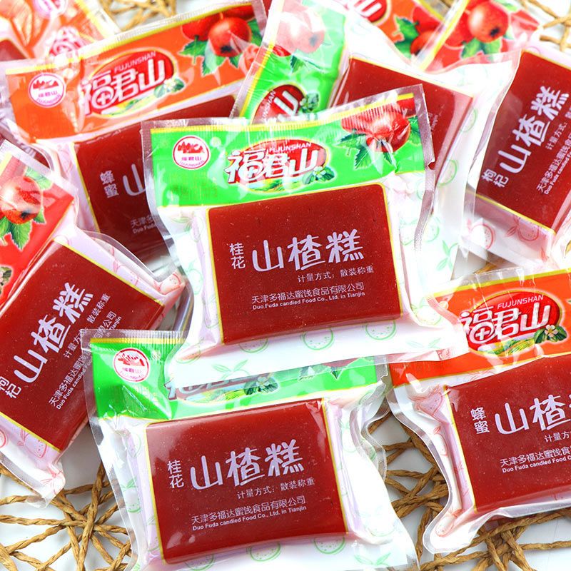 福君山桂花山楂糕小包装枸杞蜂蜜山楂开胃1斤整箱批发山楂零食