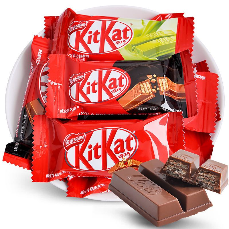 奇巧kitkat威化雀巢奇巧巧克力黑巧克力抹茶500g纯可可脂巧克力