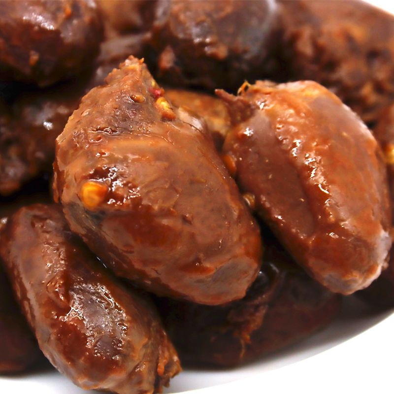 管吃家鸭心鸭头黑鸭味卤味辣鸭肉熟食即食真空小包装肉类零食28g