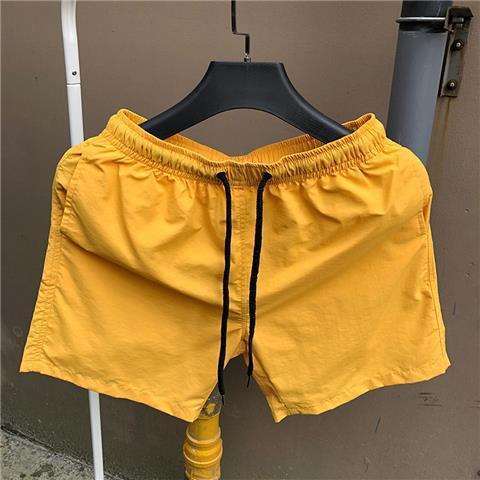 Four-point pants men's summer beach pants Korean version three-point pants quick-drying shorts candy color loose thin sports shorts tide