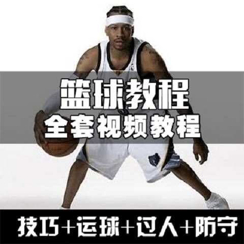 自学篮球视频教程健身运动街球灌篮技巧培训球