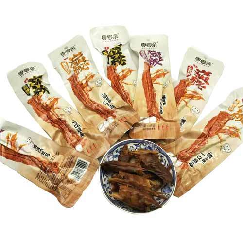 湖南小吃零零亲系列炭秘烤脖黑鸭劲辣糖醋蜂蜜休闲零食45g