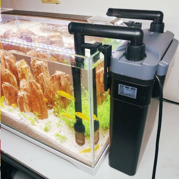 森森鱼缸过滤器循环壁挂过滤器草缸外挂过滤盒家用超静音粪便清理
