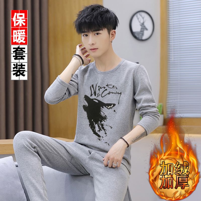 青少年学生保暖内衣男_青少年保暖内衣(2)
