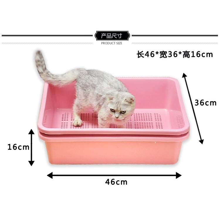 Catwalk canru pine litter basin semi closed large double deck cat excrement toilet cat supplies delivery shovel