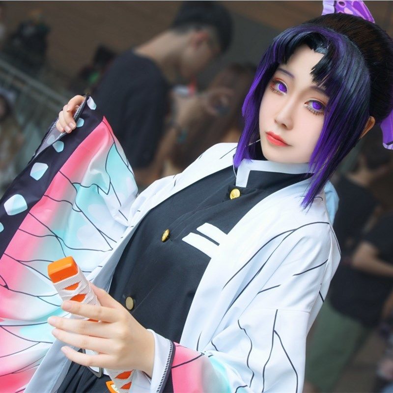 【萌喵动漫】鬼灭之刃虫柱蝴蝶忍cos服漫展派对表演出cosplay服装