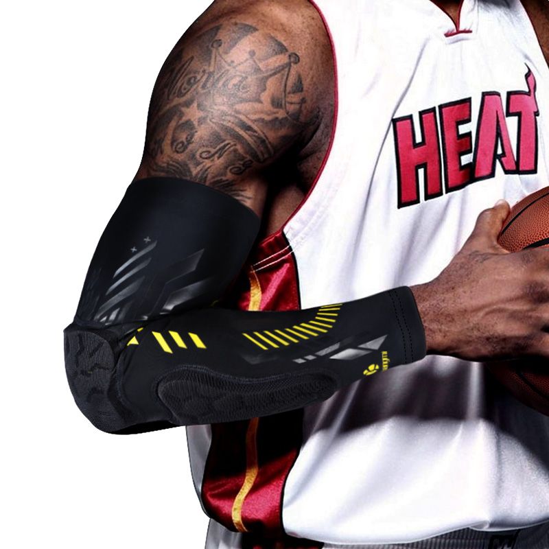 狂迷护臂篮球蜂窝防撞男女运动袖套排球护肘专业长款健身护具装备