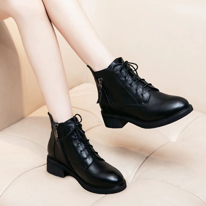 Single boots autumn and winter 2020 New Retro Martin boots British short boots flat bottomed short tube women's Boots
