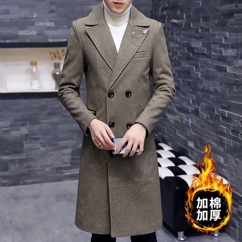 男款加长风衣_风衣男(3)