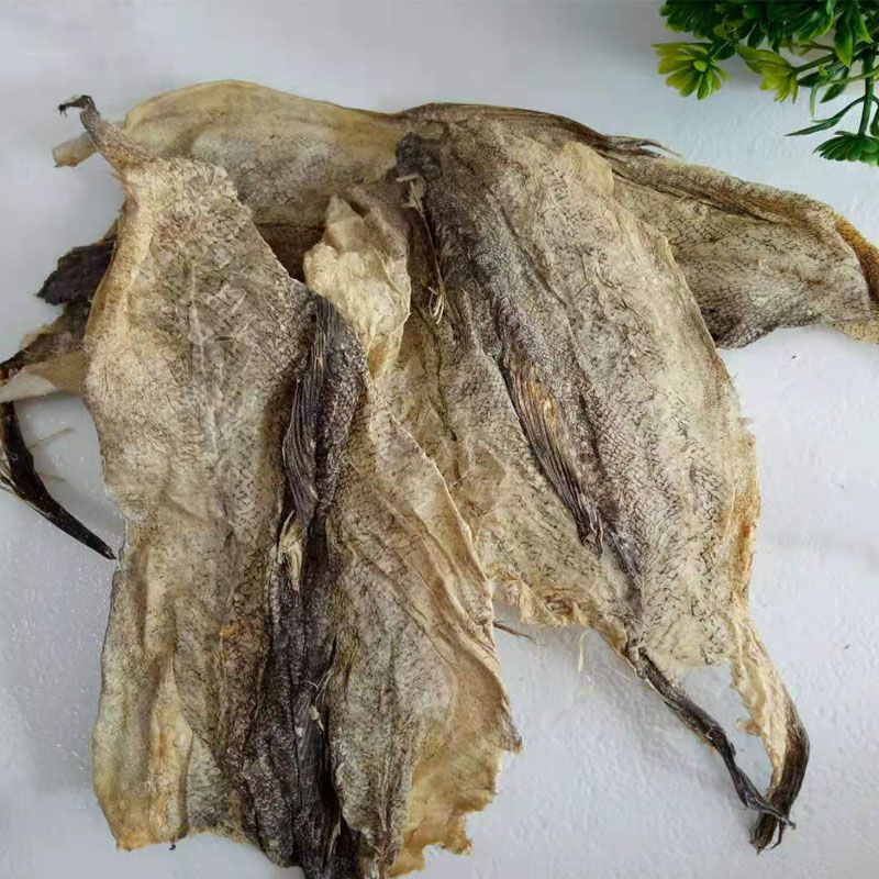 延边特产明太鱼皮 柴鱼皮 鳕鱼皮 500克 凉拌 油炸 包邮